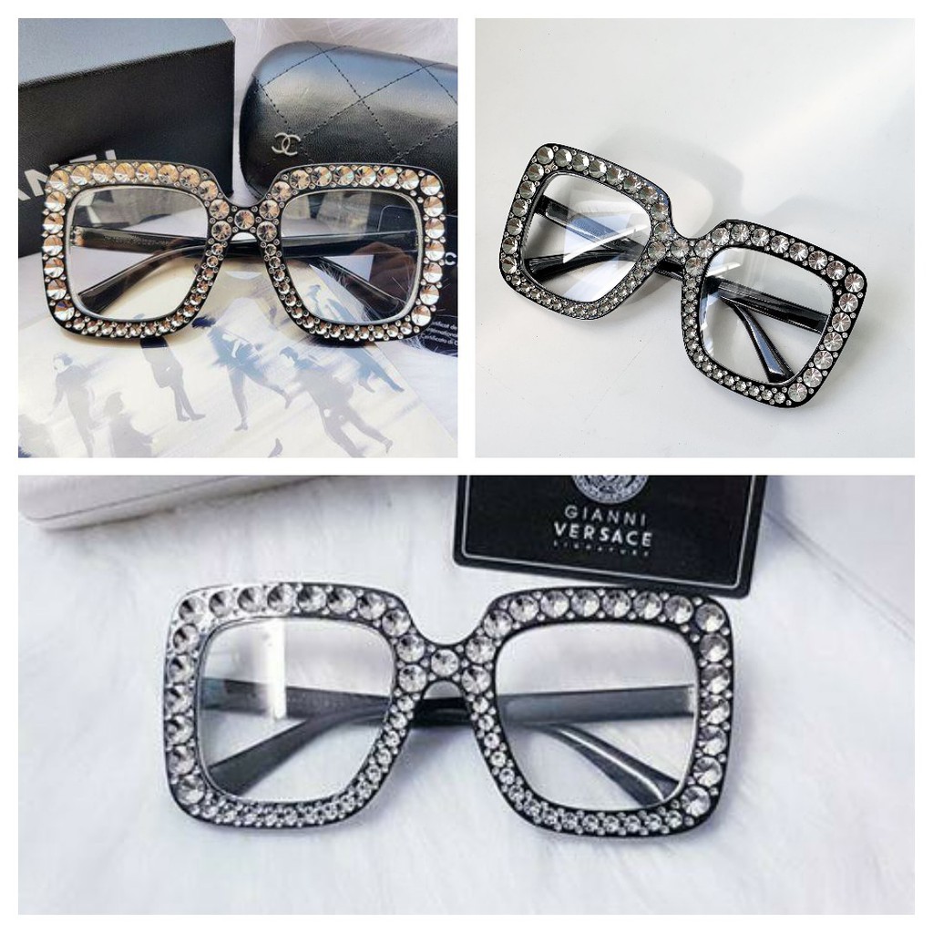 Mắt kính đính đá Mỹ Tâm siêu hot❤️FREESHIP❤️gọng kính mát nữ thời trang AH258 | BigBuy360 - bigbuy360.vn