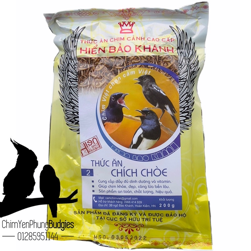 Cám Hiển Bảo Khánh Chích Chòe Căng Lửa (Số 2) 200g - Thức Ăn Chim Cao Cấp