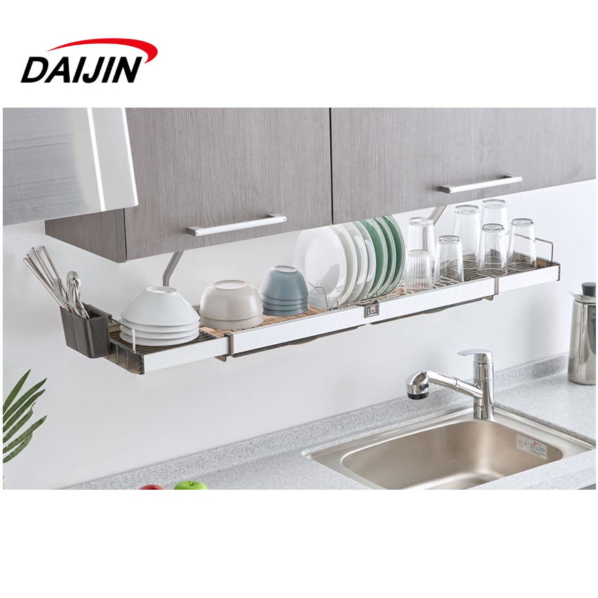Giá úp chén bát treo tủ bếp trên Triple Queen inox Cao Cấp 식기 건조대, 클래식 접이식 선반