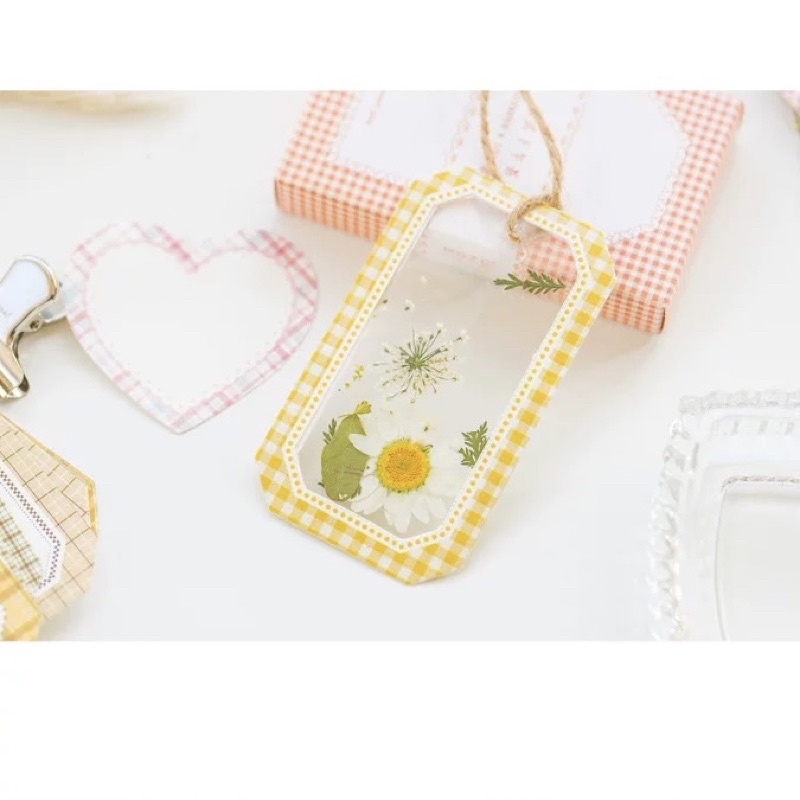 Giấy note ghi chú 50 tờ dạng khung kẻ caro nhiều màu sắc trang trí bullet journal