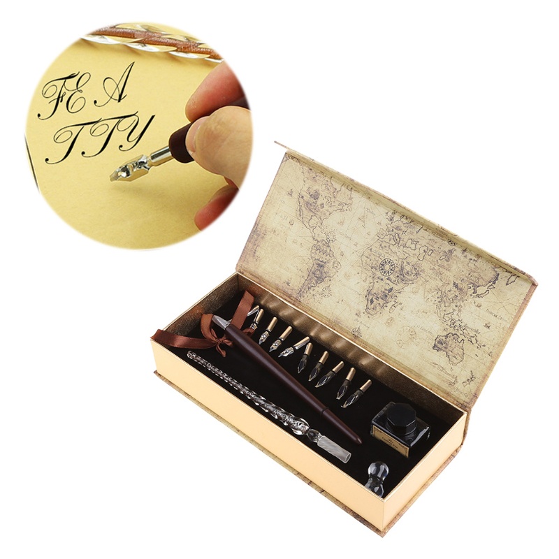 Set 2 Bút Thư Pháp + 10 Ngòi Thay Thế Chuyên Dụng Cho Tiệc Cưới