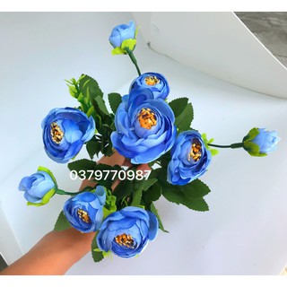 Hoa lụa - cụm hồng tỉ muội
