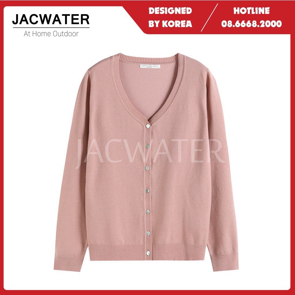 Áo khoác len nữ giữ nhiệt co giãn nhiều màu cardigan JACWATER V095