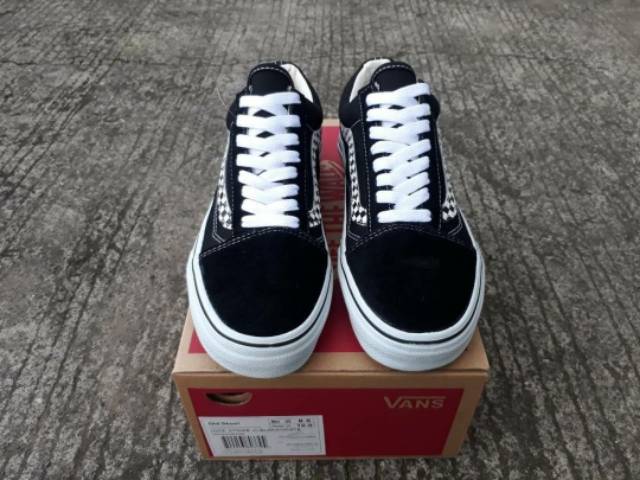 Giày Vans Old Skool V Sides 100% Phối Màu Đen Trắng Thời Trang Trẻ Trung