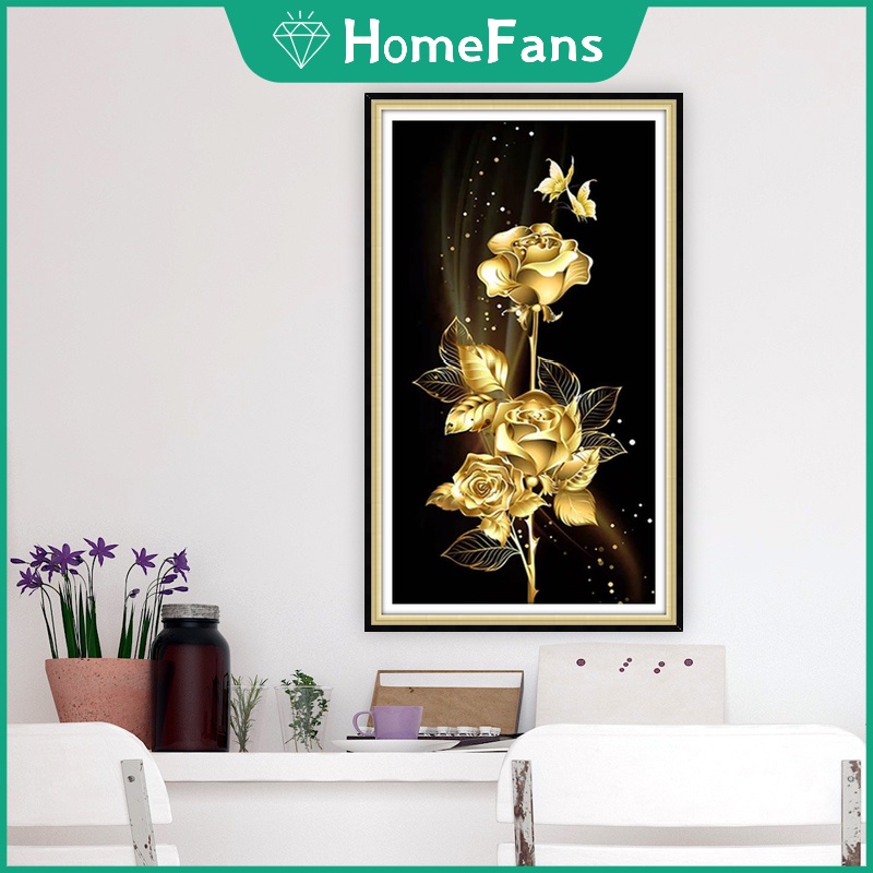 Bộ Tranh Đính Đá 5D Tự Làm 30x50cm/40x70cm/50x90cm Trang Trí Nhà Cửa