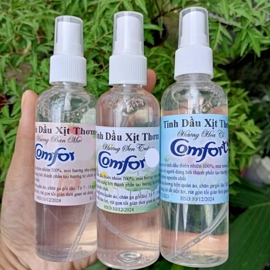 Xịt Thơm Quần Áo Hương Ban Mai, Sen Trắng, Hoa Cỏ Khử Mùi Quần Áo 100Ml