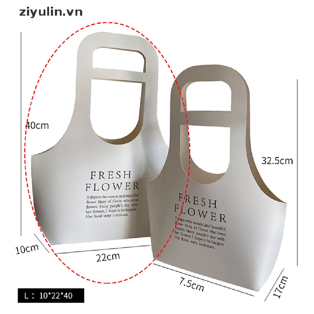 Túi giấy kraft đựng hoa làm quà tặng tiện dụng nhiều màu tùy chọn