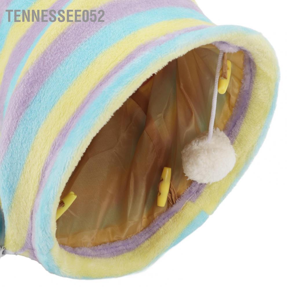 Hàng HOT Giường đường hầm cho mèo Đồ Chơi Ống Gấp mềm mại thoải mái với tấm lót Vui Nhộn Cho Mèo【Tennessee052】