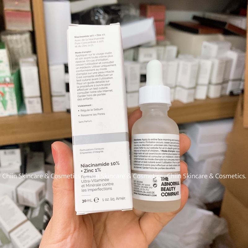 Bill US  - Serum dưỡng da giúp mờ thâm, thu nhỏ lỗ chân lông The Ordinary Niacinamide 10% Zin c 1%