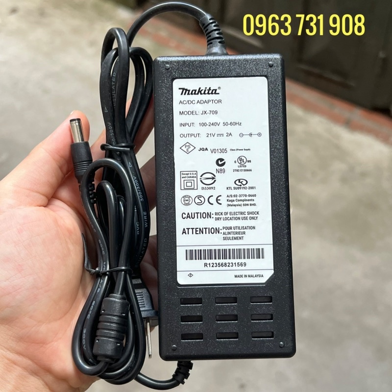 Sạc máy khoan pin cầm tay 21V 2A xịn hãng