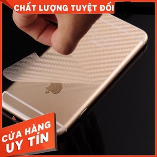Miếng dán carbon chống xước lưng máy iphone 5/5s, 6/6s, 6 plus, 7/8, 7 plus/ 8 plus, x, xs max