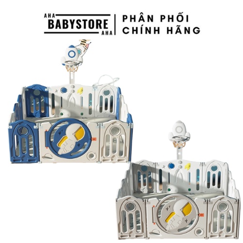 Quây cũi nhựa 9BABY gấp gọn hình phi hành gia cho bé