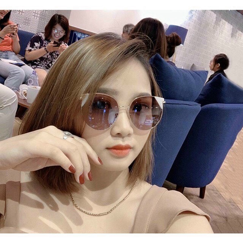 Kính mát thời trang quốc dân mắt mèo cá tính trẻ trung chống khói bụi và tia UV phù hợp vợi lứa tuổi siêu hot EMOJI 222
