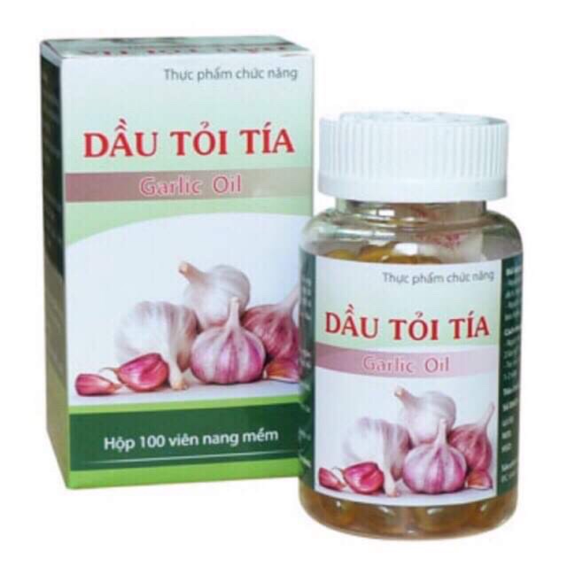 Dầu tỏi tía garlic oil 100 viên - giảm cholesterol, hạ mỡ máu, ổn định huyết áp, ngăn ngừa xơ vữa động mạch...)