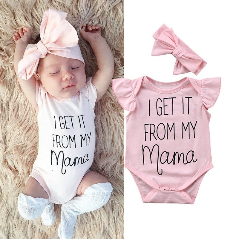 ✸ღ✸Newborn Baby Girls Floral Romper Bodysuit Jumpsuit Headband Outfits Clothes Set Hot Sale