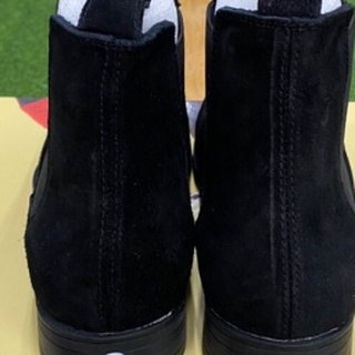 Giày chelsea boot da lộn đen cao cấp