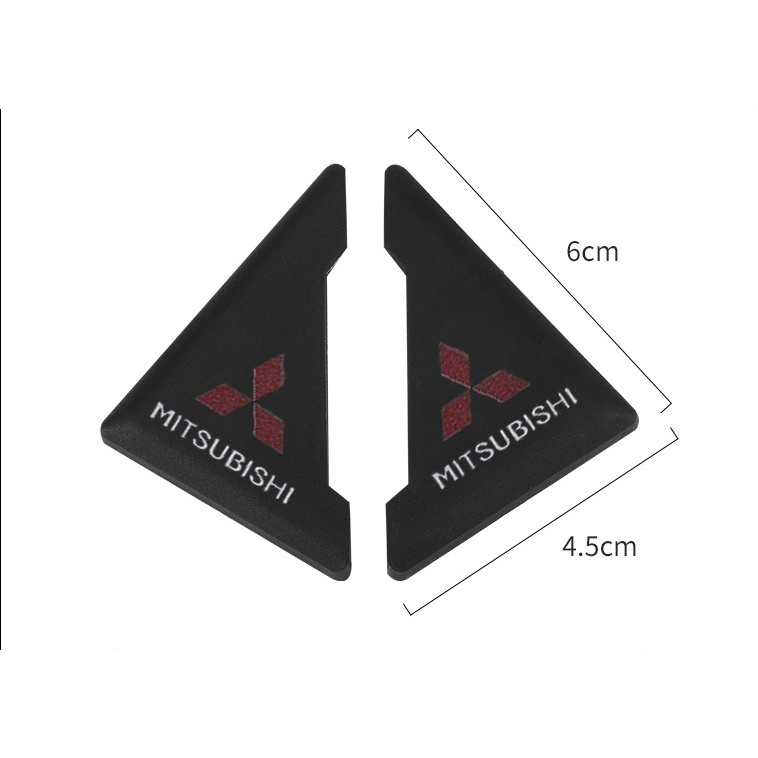 MITSUBISHI Bộ 2 Miếng Dán Bảo Vệ Góc Cửa Xe Hơi Chống Va Chạm Cho Attrage Mirage Triton Xpander Champ Pajero