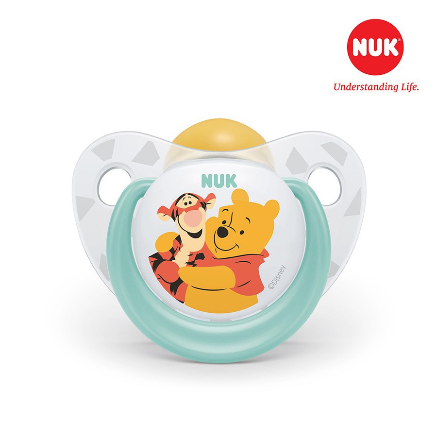 BỘ 2 TI GIẢ NUK SLEEPTIME CAO SU PLUS (DISNEY)