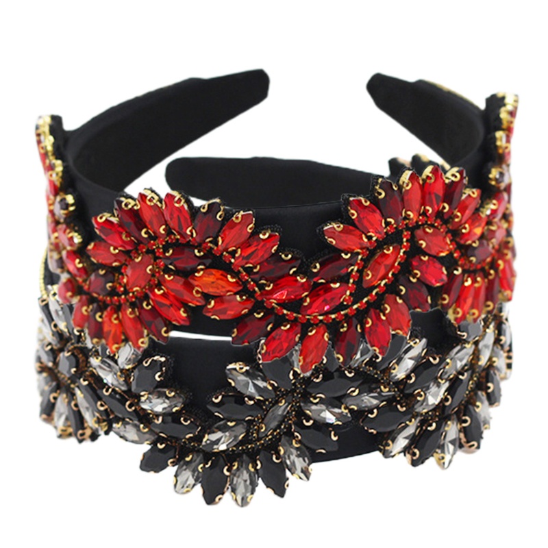 Băng Đô Đính Đá Pha Lê Nhiều Màu Hình Chữ S Phong Cách Baroque Phương Tây Sang Trọng Dành Cho Nữ