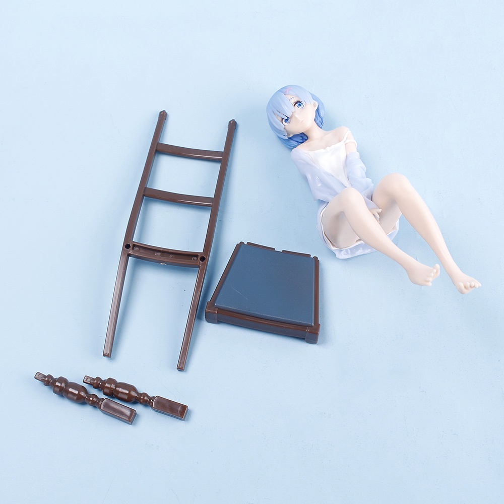 Mô hình nhân vật anime Re: Life In A Different World From Zero cao 15cm trưng bày trang trí tiện dụng