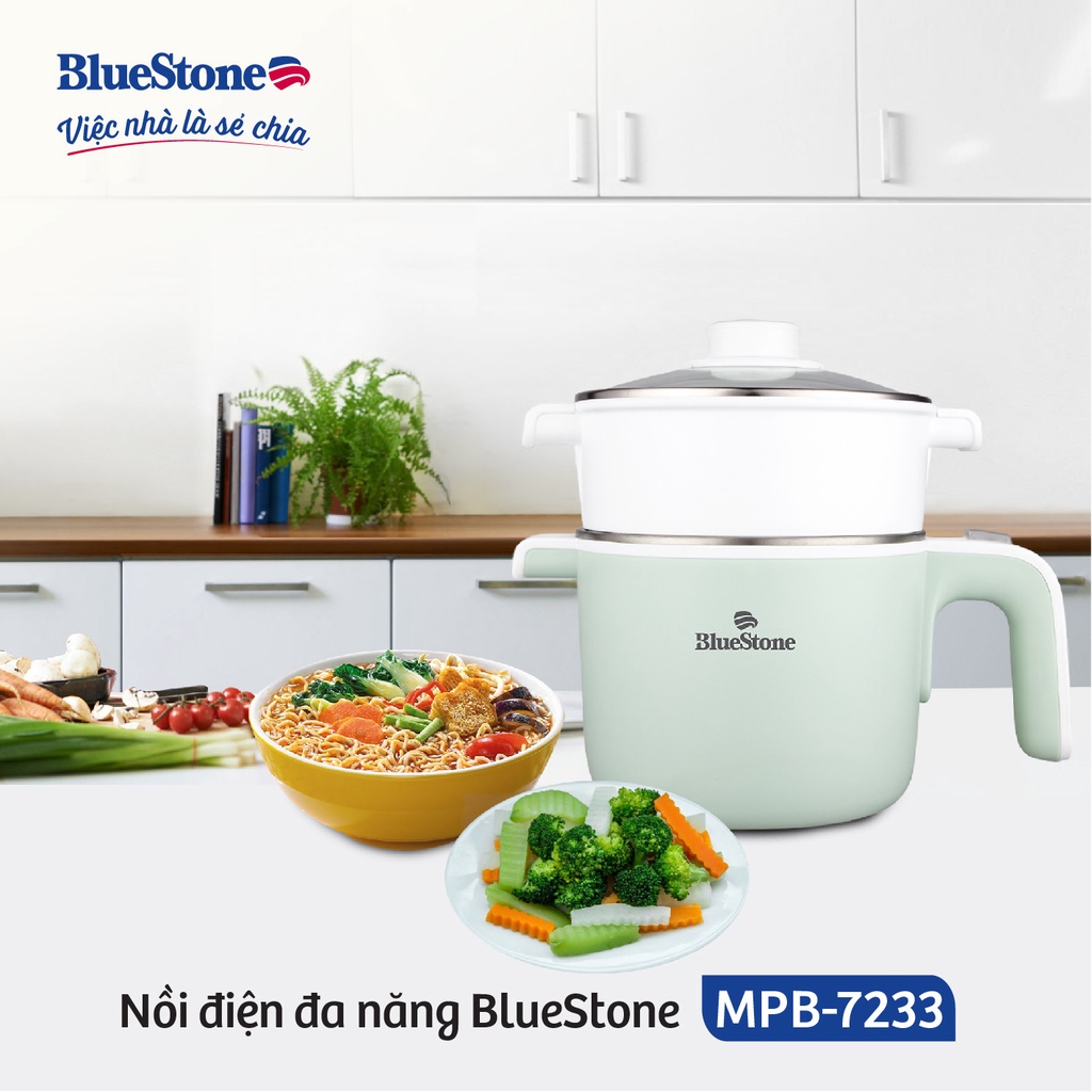 [Mã ELHADEV giảm 4% đơn 300K] Nồi điện đa năng BlueStone MPB-7233