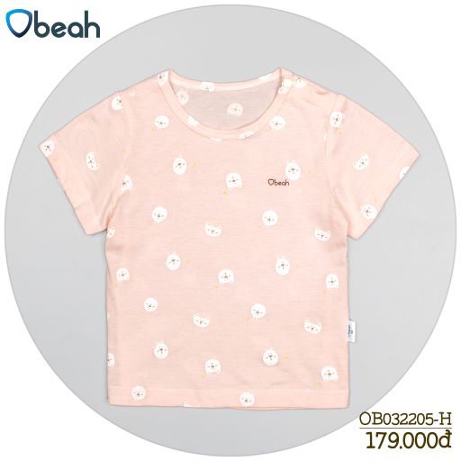 Bộ cộc tay cho bé chất liệu sợi tre cao cấp thương hiệu Obeah OB032205