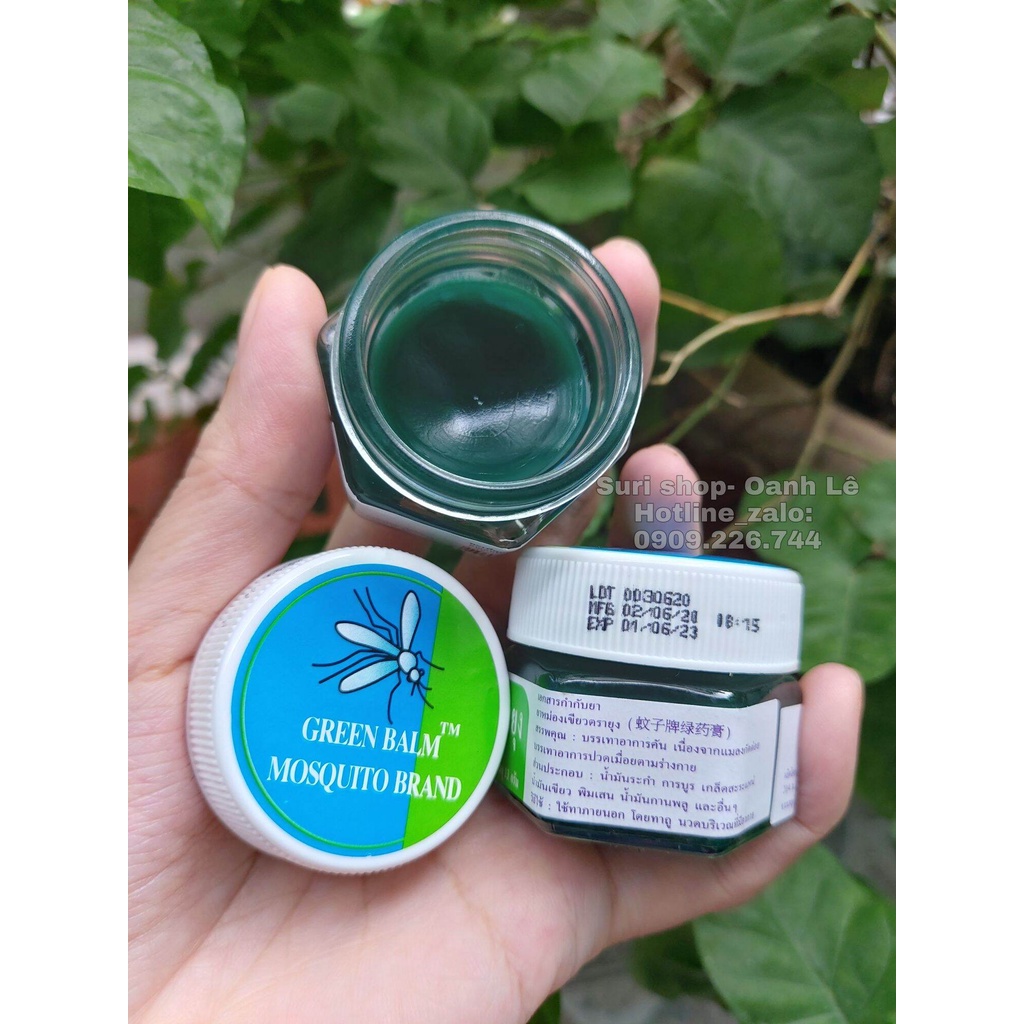 Dầu Cù Là Côn Trùng Cắn Mosquito Green Balm Nội địa Thái
