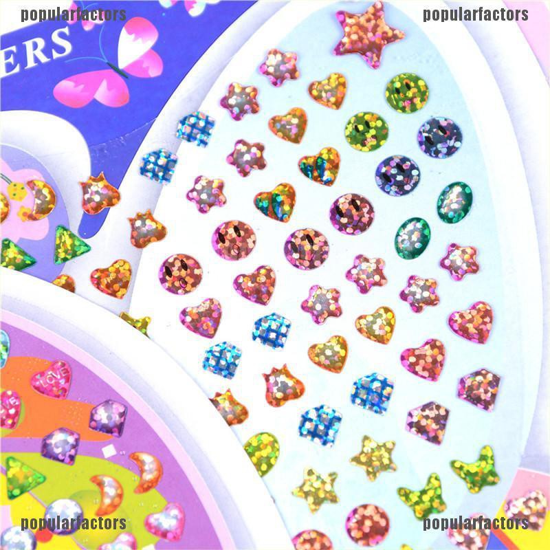 Hình dán bông tai lấp lánh độc đáo cho bé