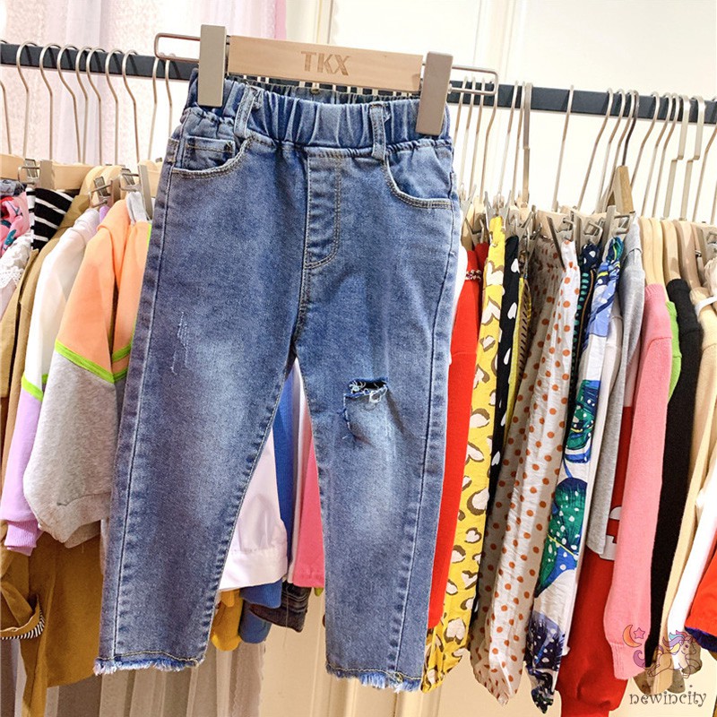 Quần jean phong cách thời trang Hàn dành cho bé gái