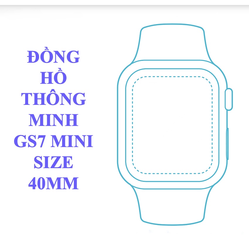 Đồng Hồ Thông Minh Seri 7 Size 41mm Tràn Viền Cao Cấp / Smart Watch GS7 Mini Cho Nữ - Thay Ảnh Nền - Chống Nước