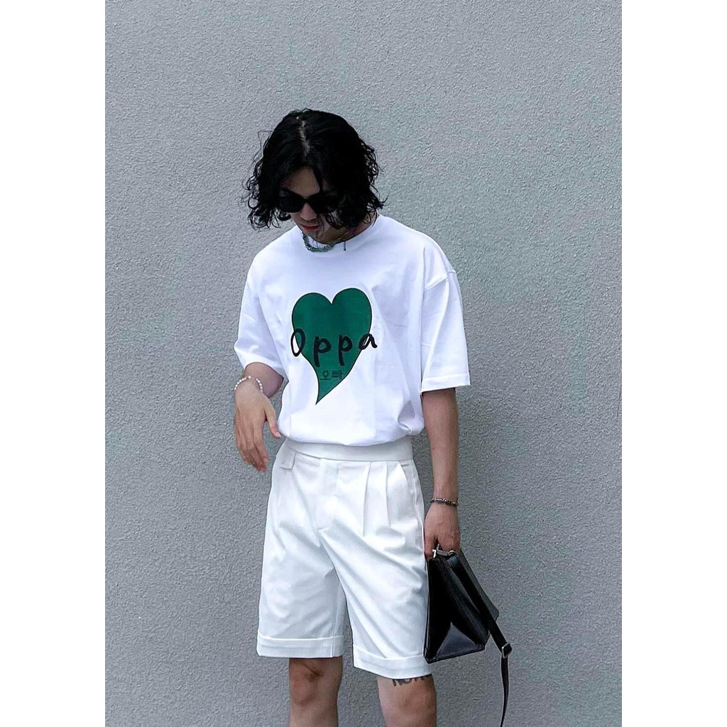 ÁO THUN FORM RỘNG IN OPPA CHẤT COTTON 100%