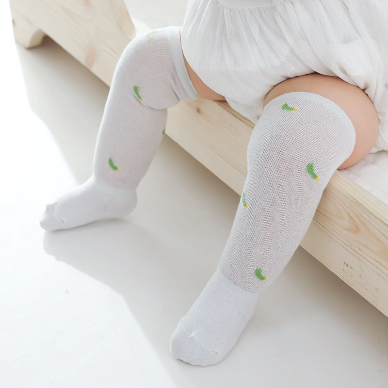 Vớ KOKOROCARE SG-01 S/M cho bé 0-3 tuổi in họa tiết trái cây chống muỗi chất liệu cotton mỏng