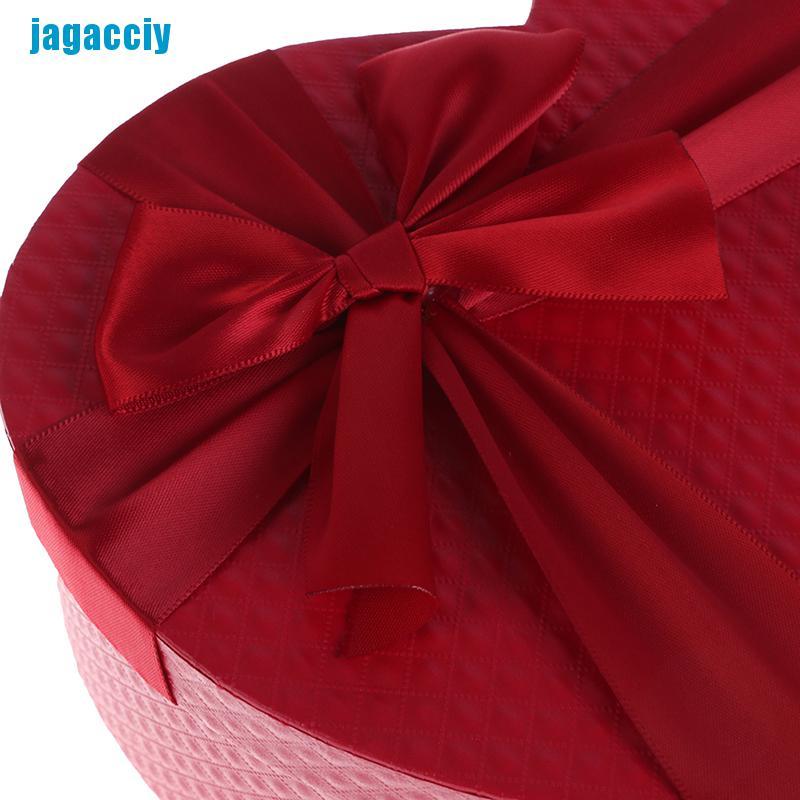 [jagacciy] 1Pc Red Wedding Candy Box With Souvenir Heart-Shaped Valentine's Day Gift Box ggbo