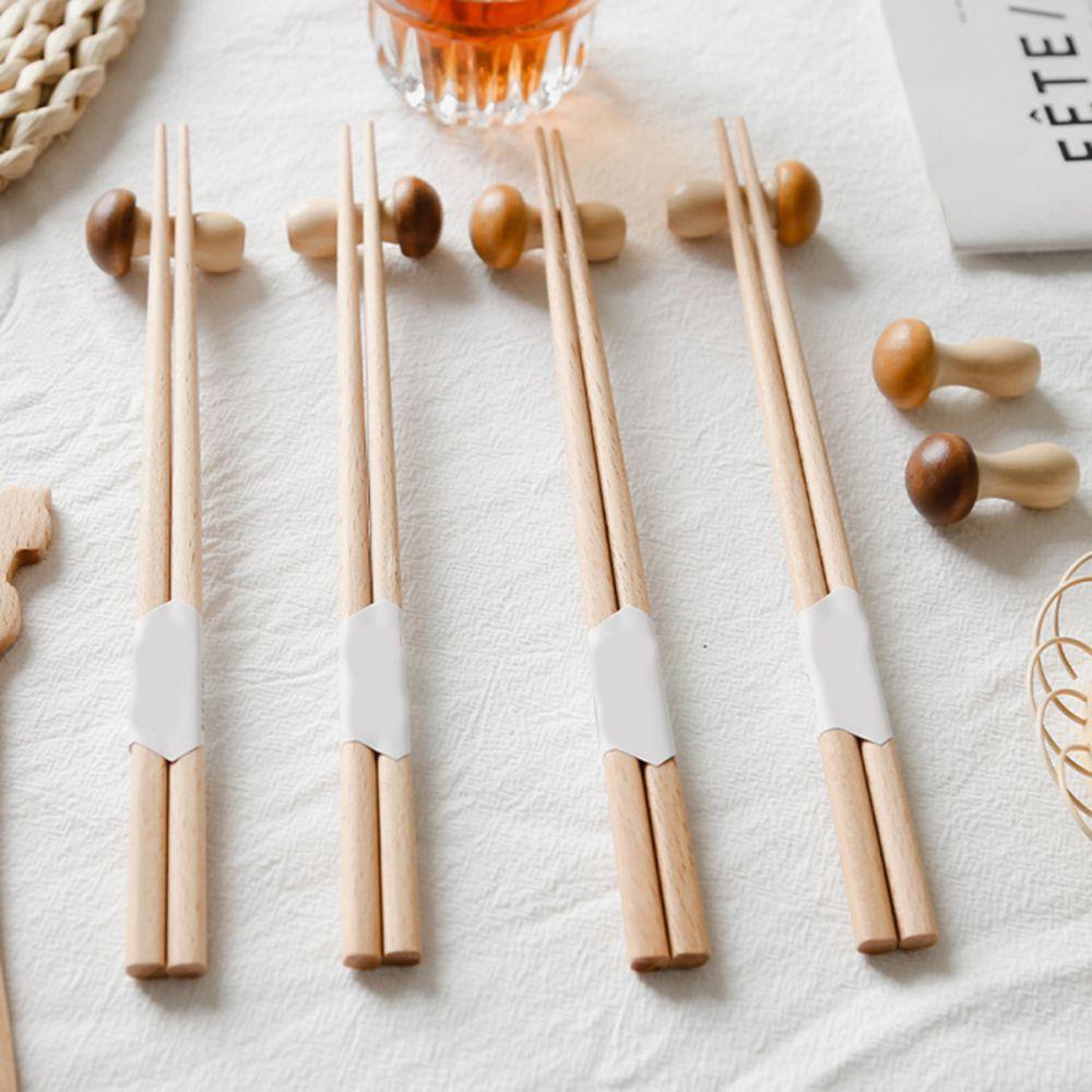 YIYU Giá Đỡ Đũa / Muỗng / Nĩa Bằng Gỗ Thiết Kế Độc Đáo Dễ Thương