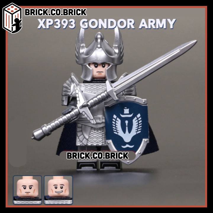 Lính trung cổ Đội bảo vệ Pike Guard của hiệp sĩ Đồ chơi lắp ráp xếp hình minifig KT1051