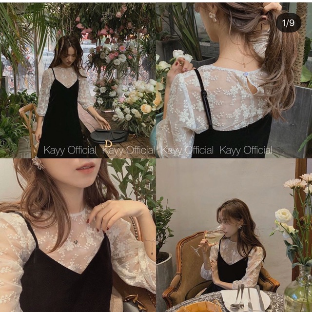 Pass set váy yếm của kay official