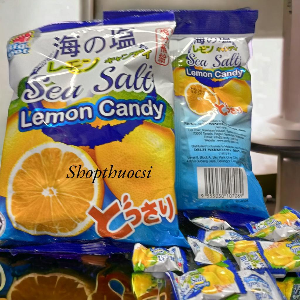 KẸO CHANH MUỐI BIỂN  NICKO JEEP Sea Salt Lemon Candy