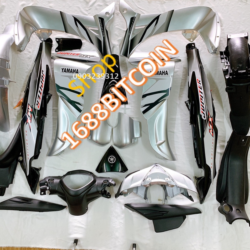 Dàn áo xe JUPITER MÀU BẠC ,JUPITER Gravita -nhựa nguyên sinh cao cấp ABS LOẠI ĐẸP