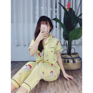 Đồ Bộ Pijama Kate Thái [Tay Ngắn Quần Dài]