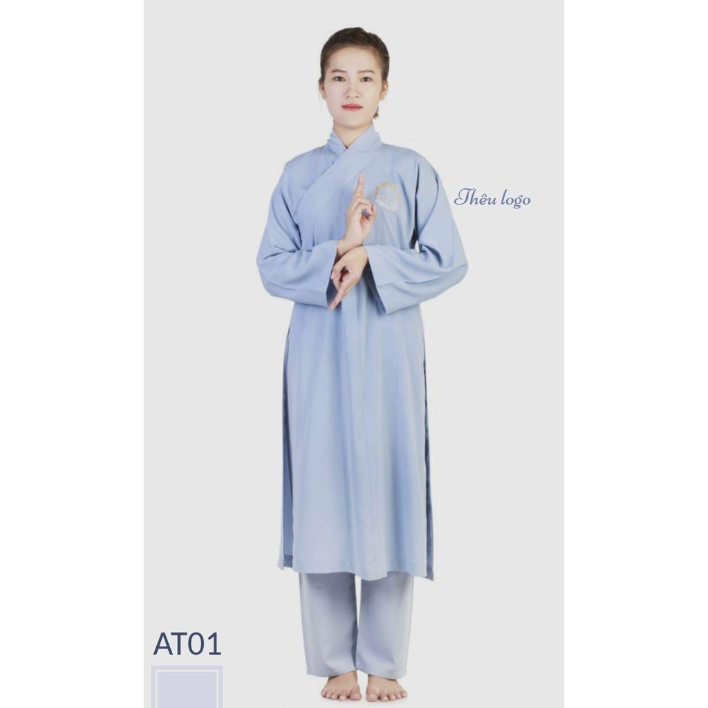 Áo tràng phật tử vải Kate