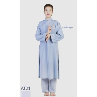 Áo tràng phật tử vải Kate
