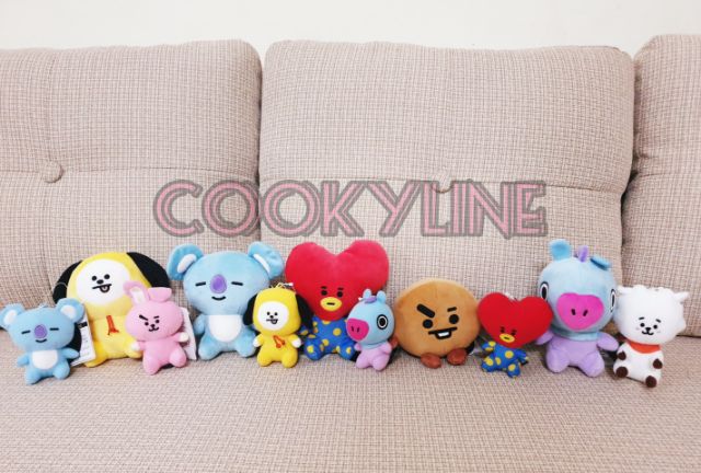 Gấu bông ngồi BT21 Line Nhật