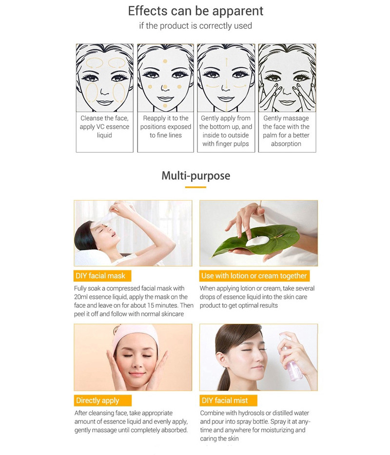 Serum tinh chất vitamin C làm trắng giữ ẩm chăm sóc làn da 15ml LANBENA