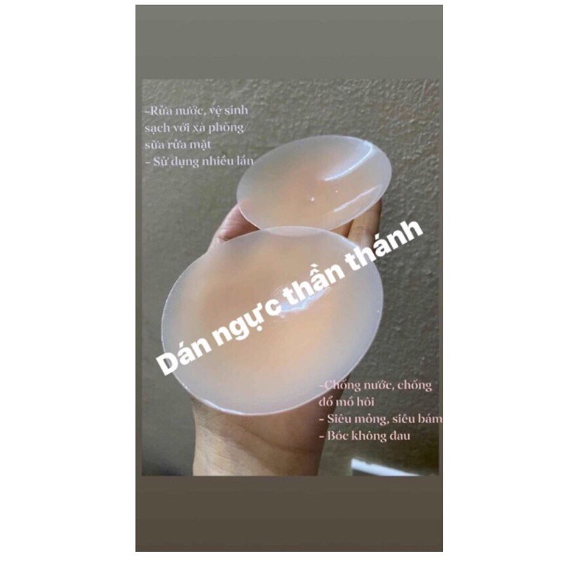2 Miếng dán ngực -Dán nhũ hoa silicon - Miếng dán ti trong mỏng tàng hình