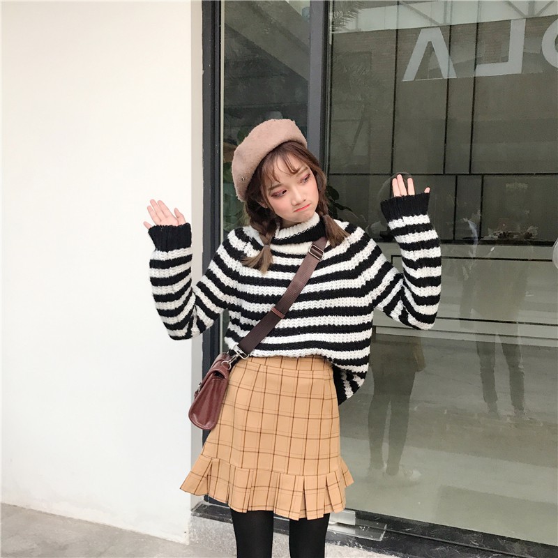 MB004 Chân váy kẻ gấu xếp ly | BigBuy360 - bigbuy360.vn