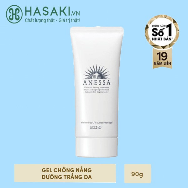 [Mã SKAMCLU9 giảm 10% đơn 100K] Gel Chống Nắng Dưỡng Sáng Da Anessa SPF50+/PA++++ 90g