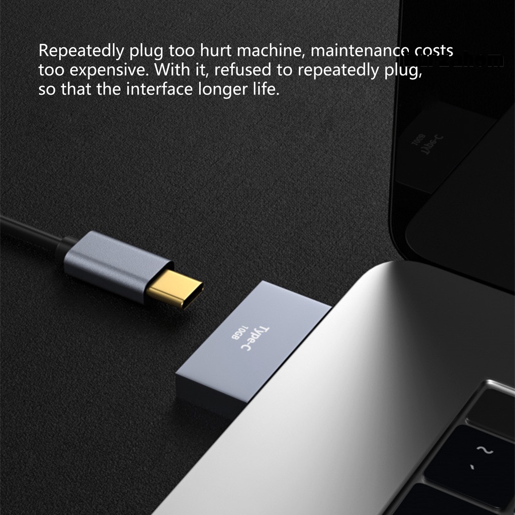 Đầu Chuyển Đổi Sạc 100W Type C Sang Cổng Cắm Type-C Bằng Hợp Kim Nhôm Cho laptop táo Pro/Air