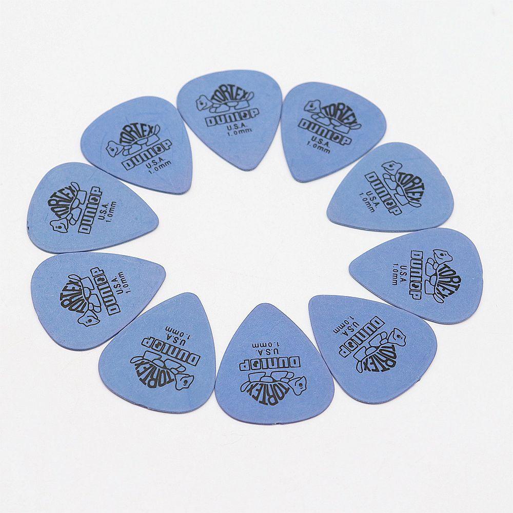 DUNLOP Set 10 Miếng Gảy Đàn Guitar Bass Hình Tam Giác