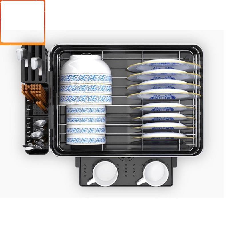 Kệ để bát,chén đĩa ,đũa thìa INOX SINOART 2 tầng cao cấp
