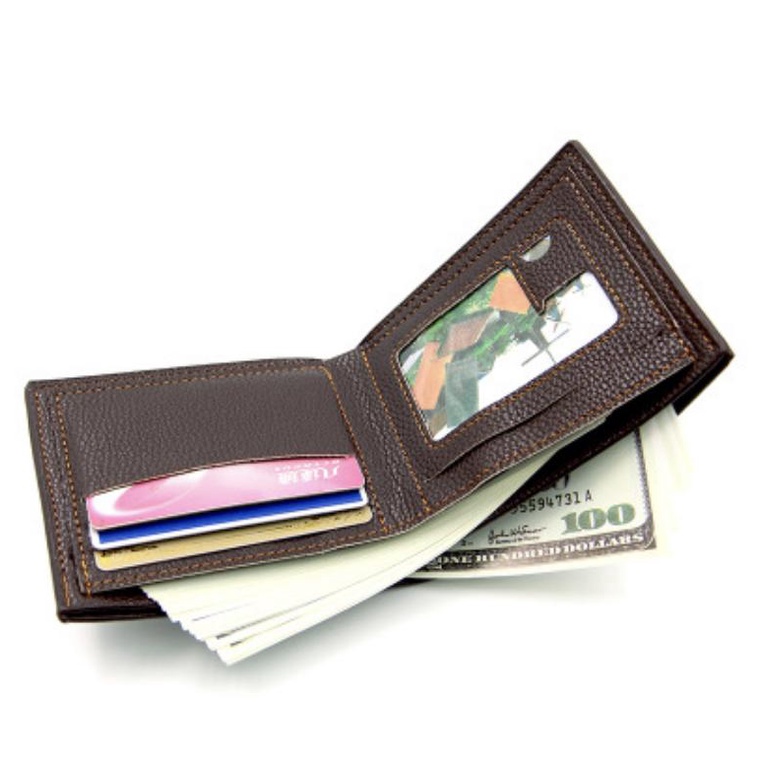 Ví nam da Ví da nam Bóp nam da thời trang viền kim loại sang trọng đẹp tiện ích mà giá rẻ